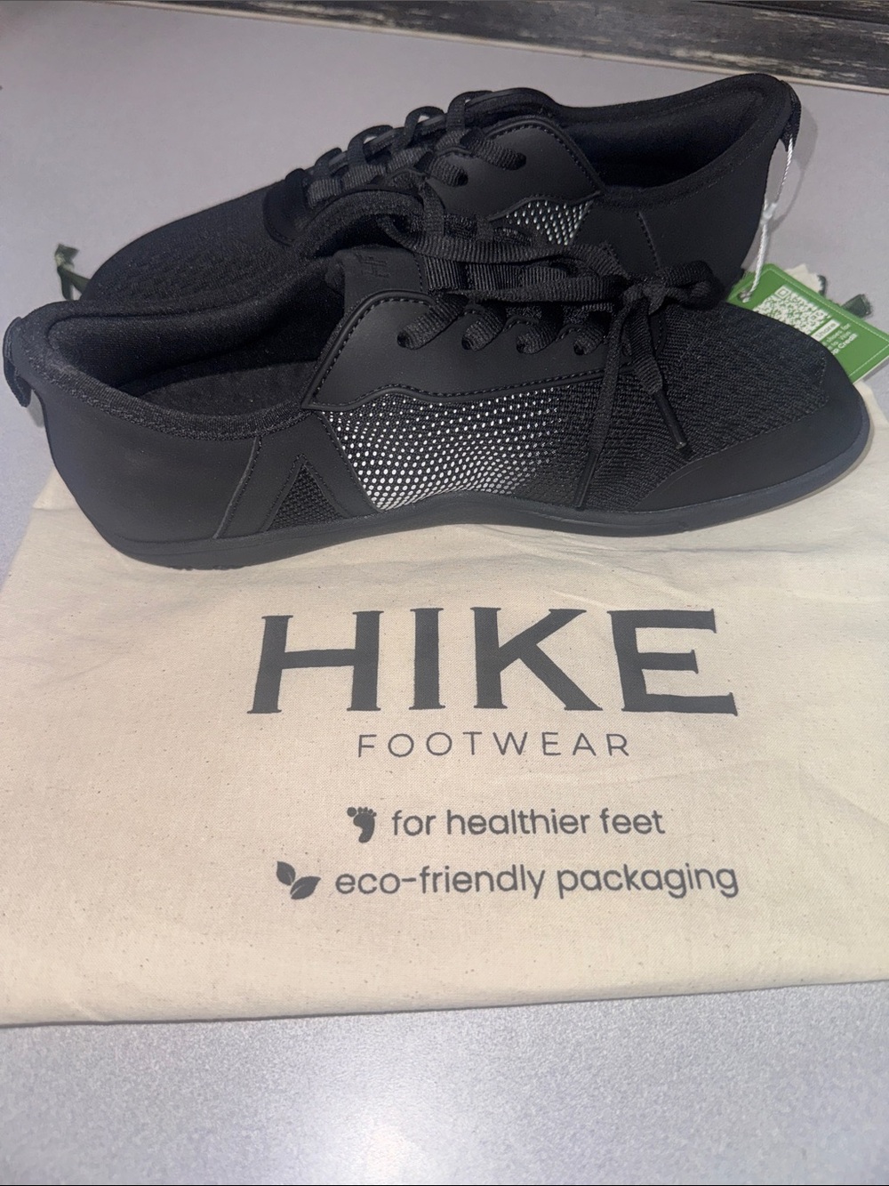 HIKE Footwear Black Lightweight Sneakers